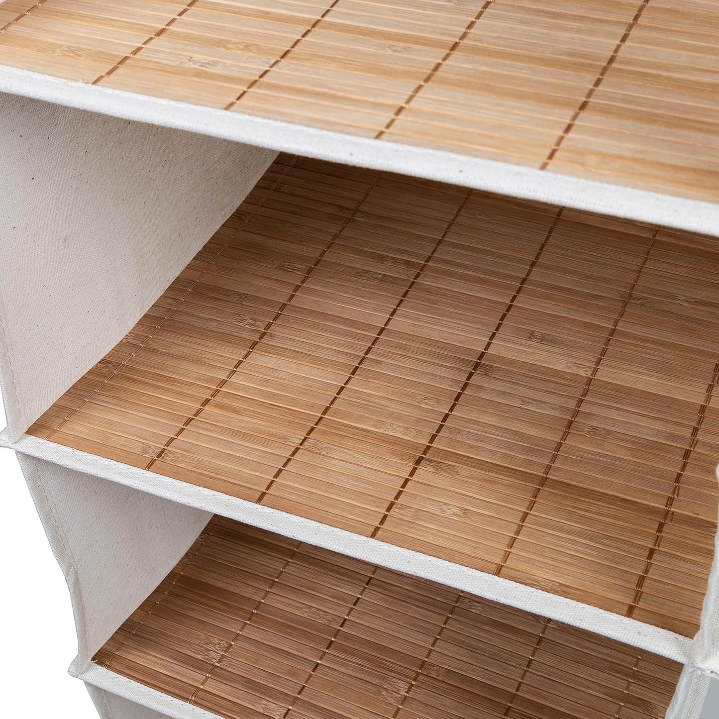 Hänge-Organizer mit 6 Fächern, Hanging Closet Organizer Bamboo