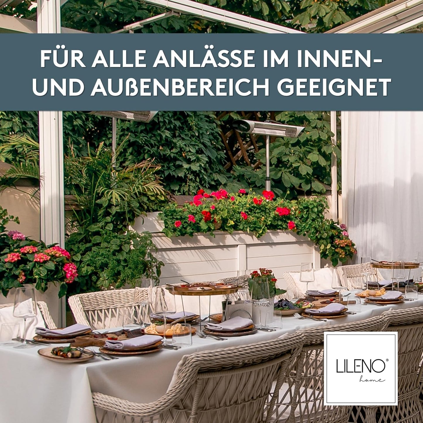 Tischdeckenrolle Mélange, abwaschbar, 1,10 x 25 m Mélange Taupe