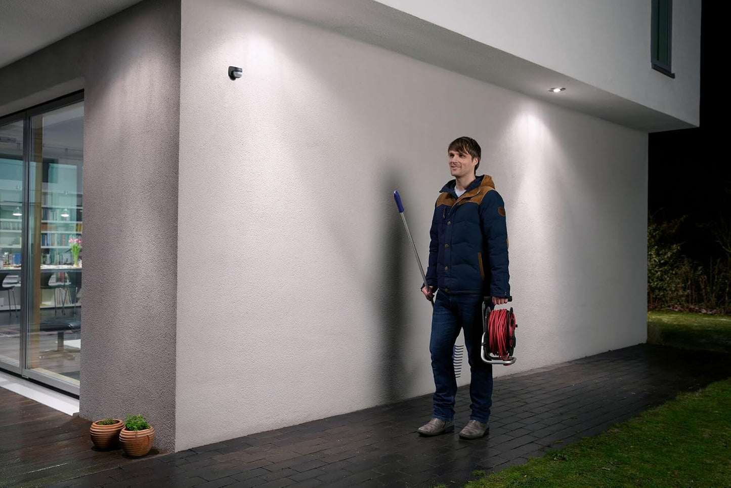 SENSOR WALL 110DEG IP44 DG, Dunkelgrau 110 Grad-Sensor