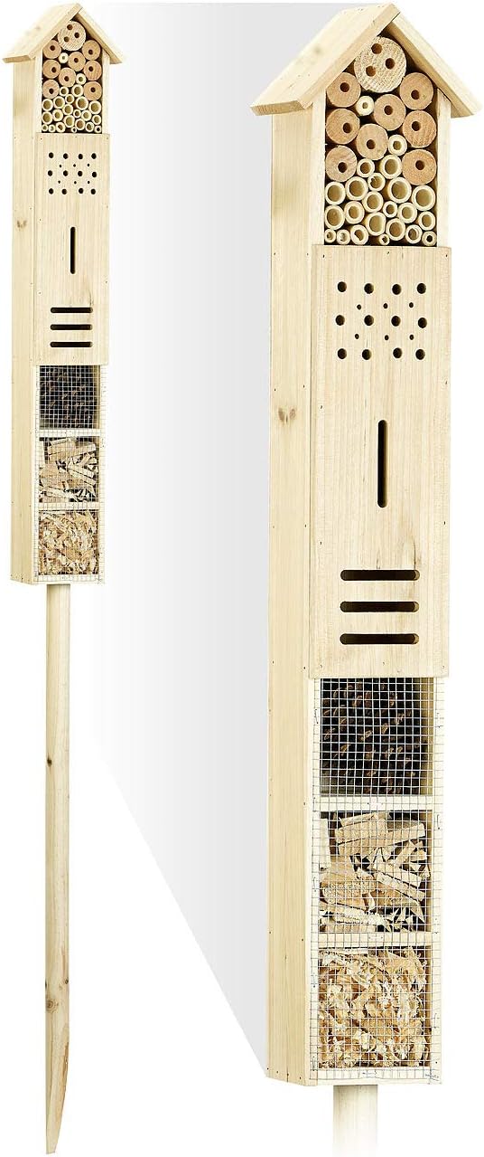2er-Insektenhotel-Set Flip mit Erdspiess, 160 cm