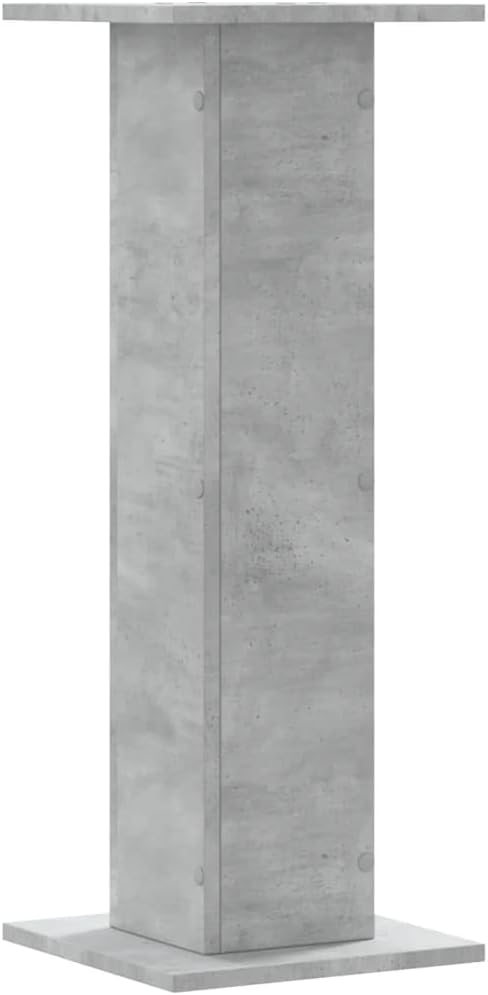 2er-Set Pflanzenständer, 30 x 30 x 80 cm Betongrau