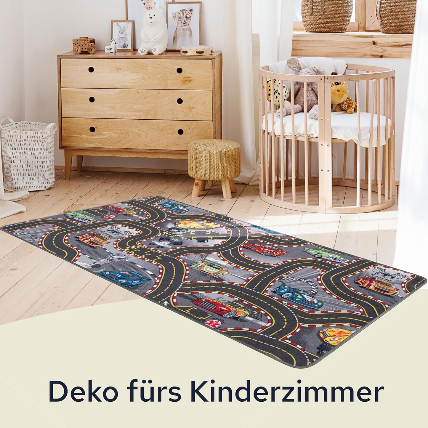 Spielteppich Strasse, Cars 140 x 200 cm