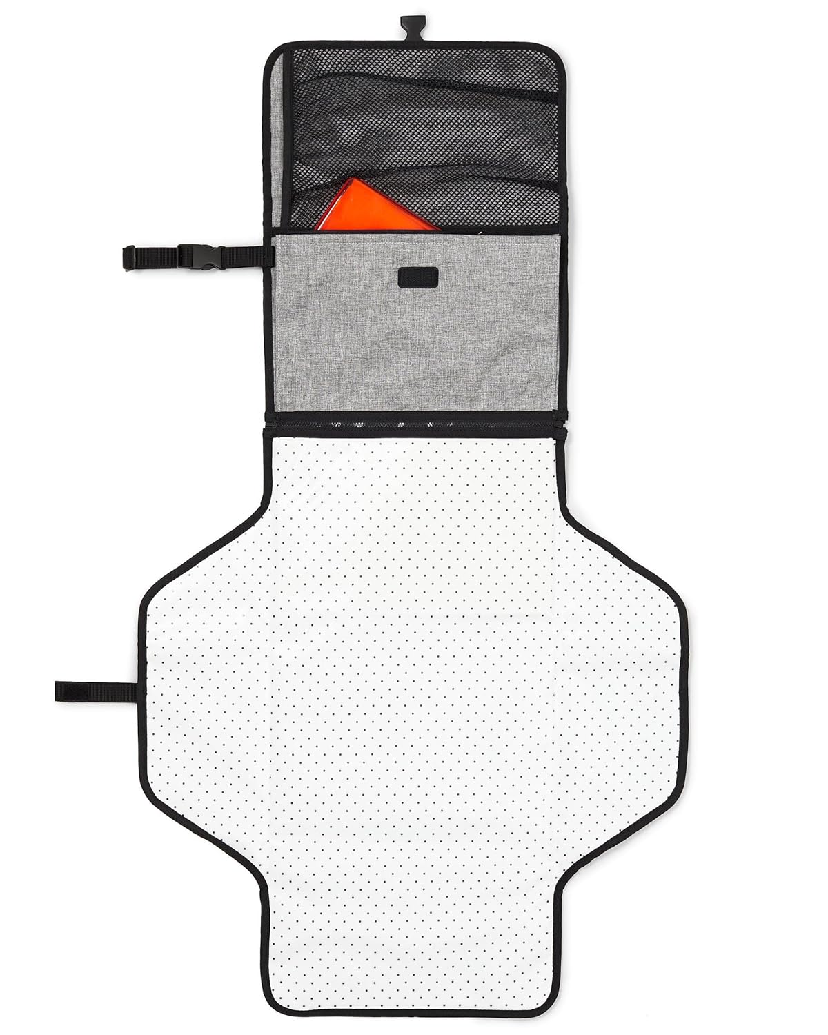Pronto Mini Wickeltasche mit Wickelunterlage, grau Einfarbige