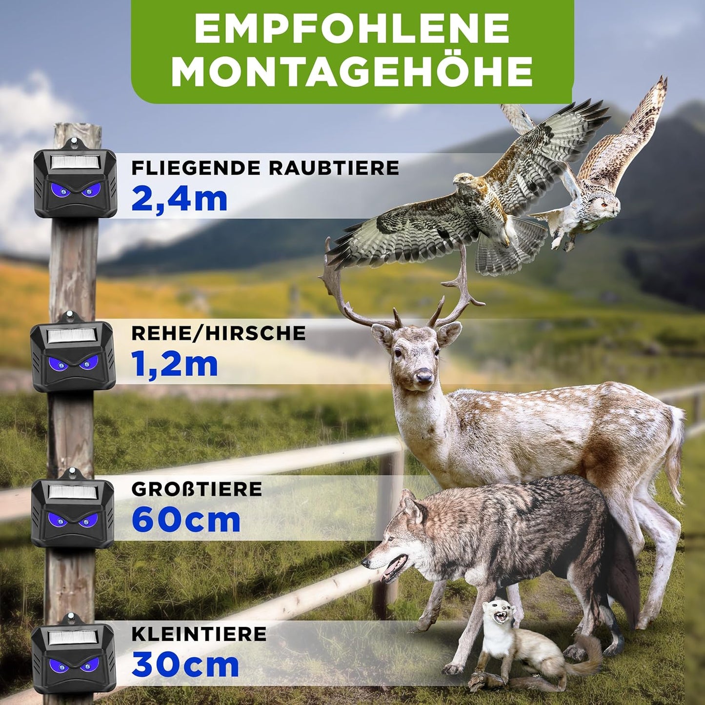 Tiervertreiber mit Blaulicht, 4