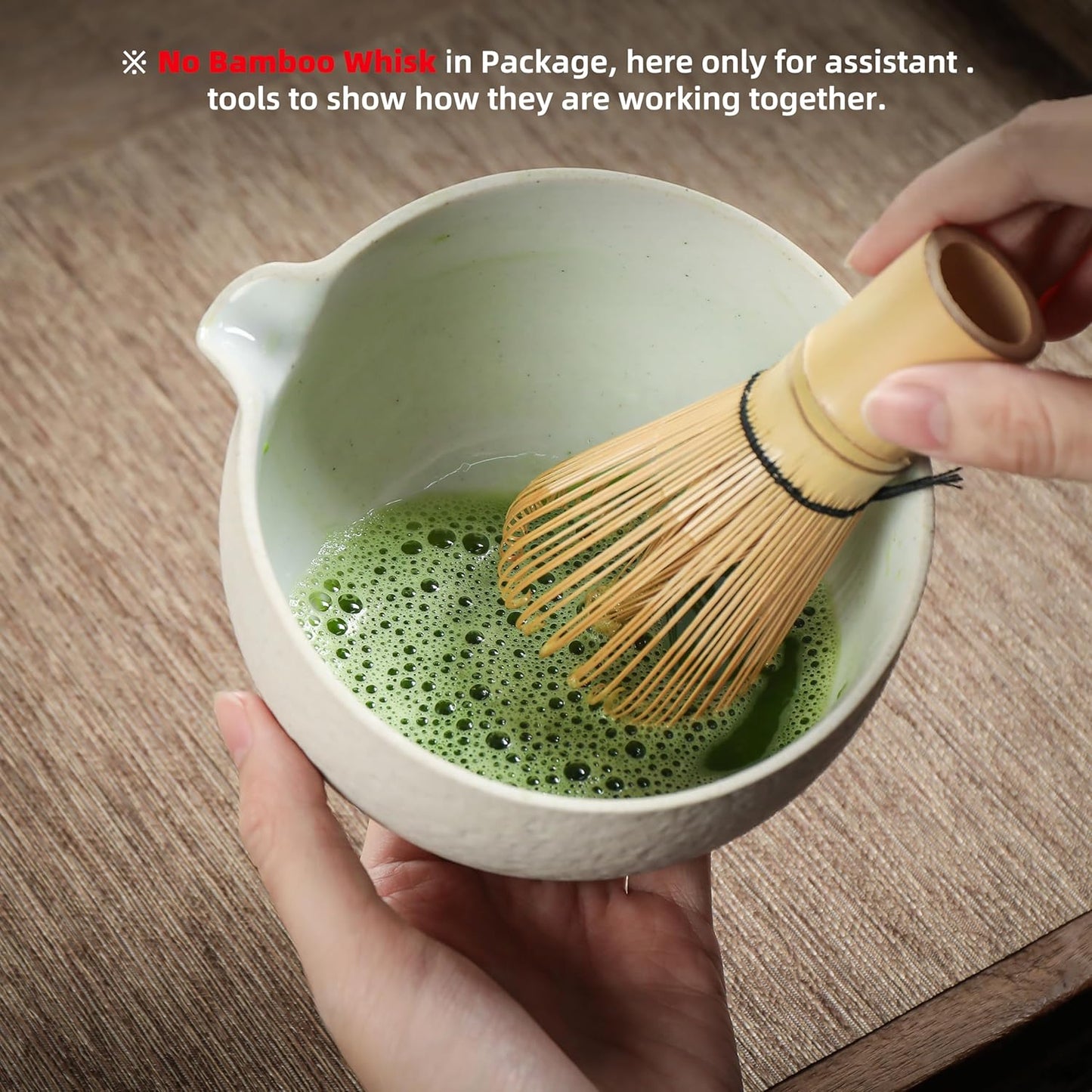 Matcha-Set, Hellgrau