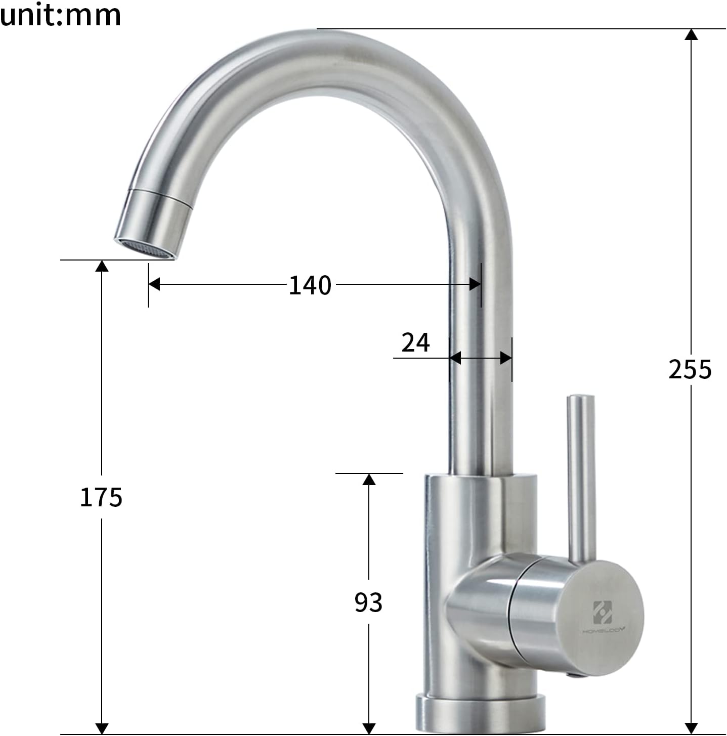 GL6100103BN, B: Niederdruck Wasserhahn