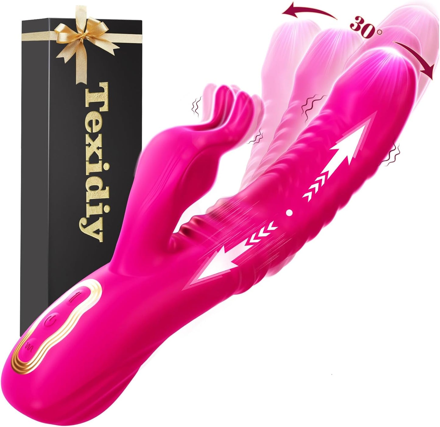 Vibrator mit 3 Stoss- und 10 Vibrationsmodi