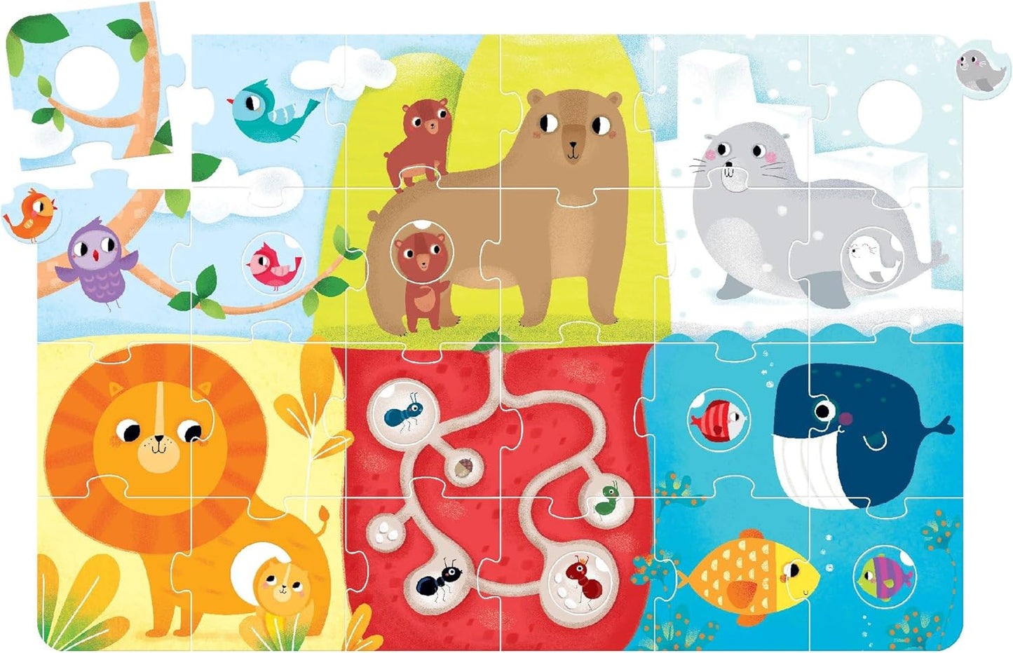 Riesenpuzzle & Zuordnungsaktivität ab 2 Jahren, Animal Match