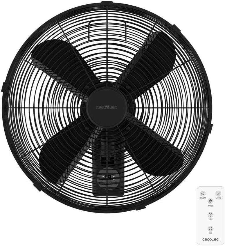 Wandventilator EnergySilence 4500 mit Fernbedienung und Timer, Fernbedienung Schwarz