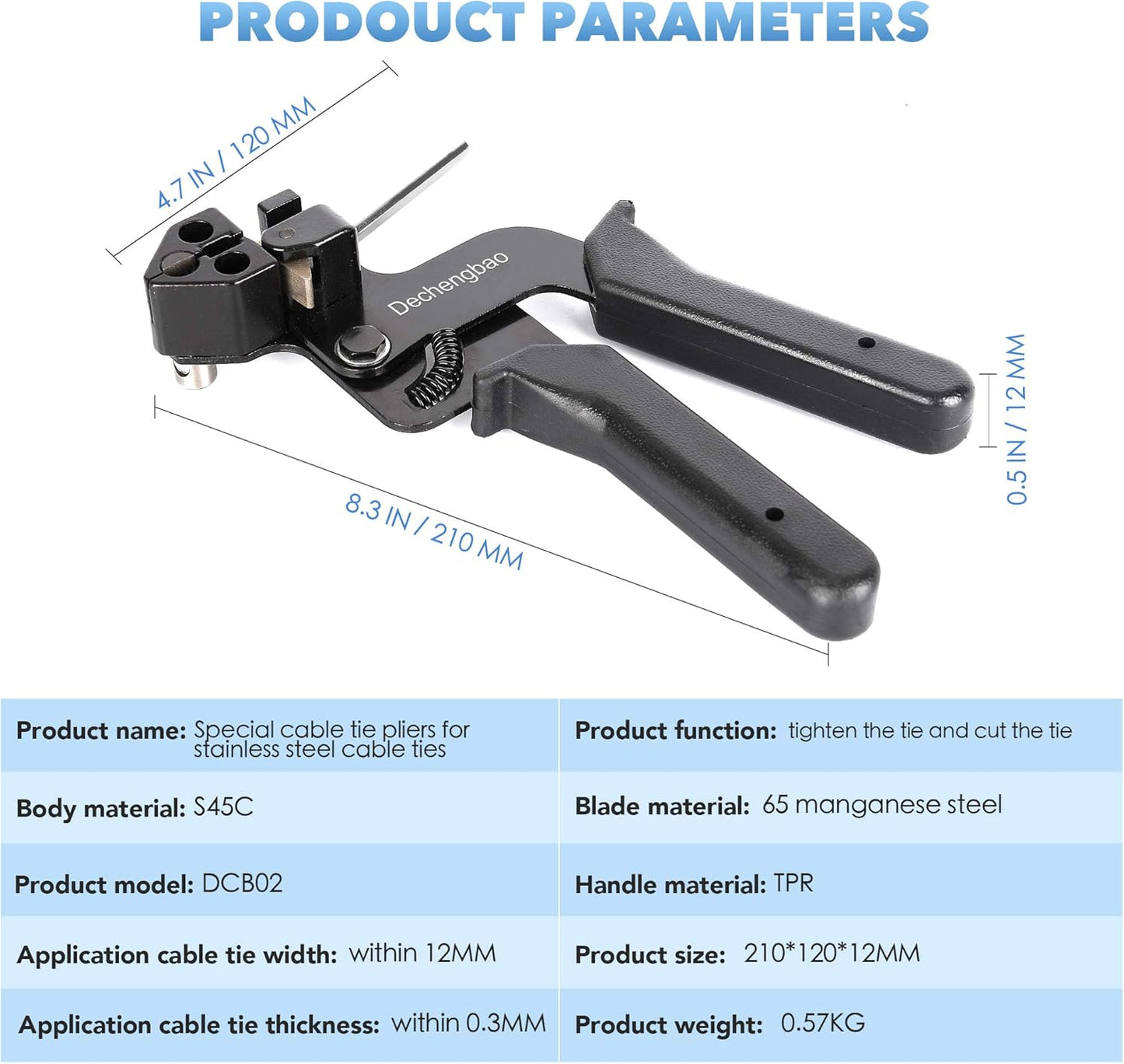 Kabelbinderpistole, Ct02 Zip Tie Tool