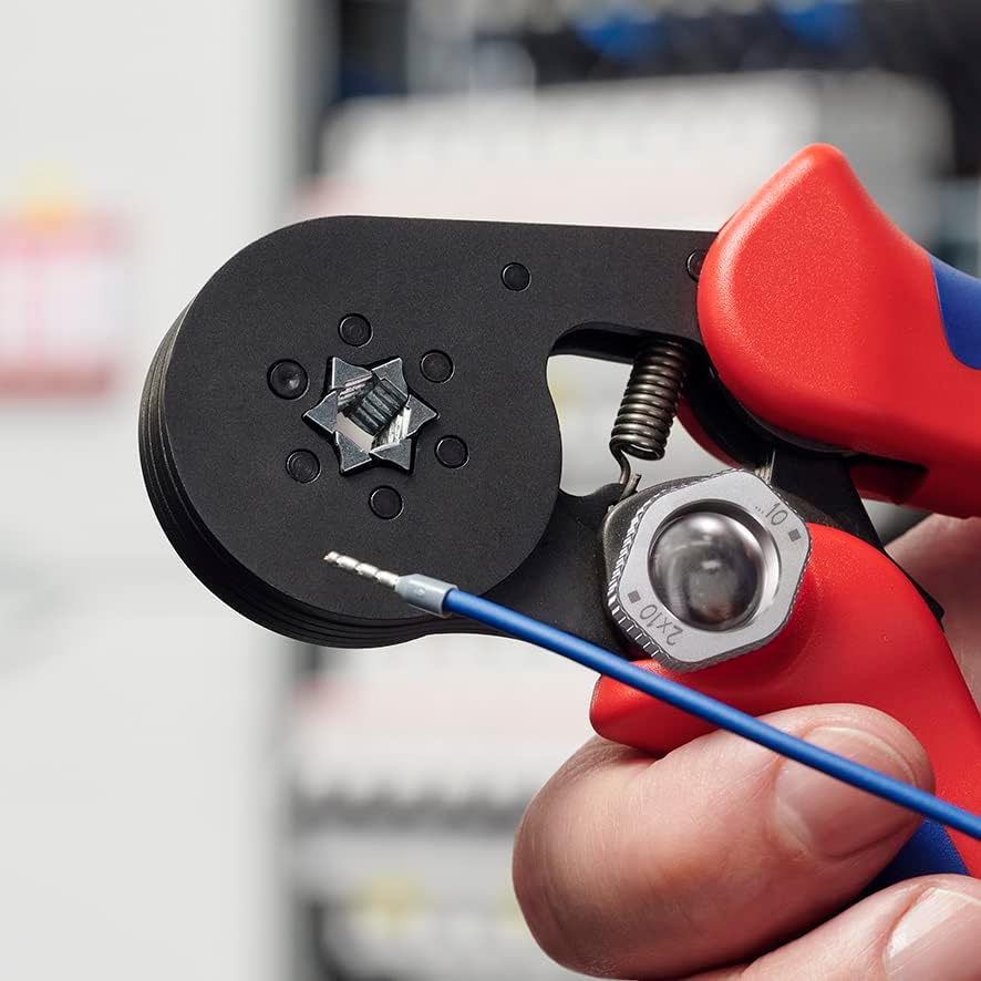 Selbsteinstellende Crimpzange für Aderendhülsen, Hexagonal-Crimp automatisch Standardverpackung
