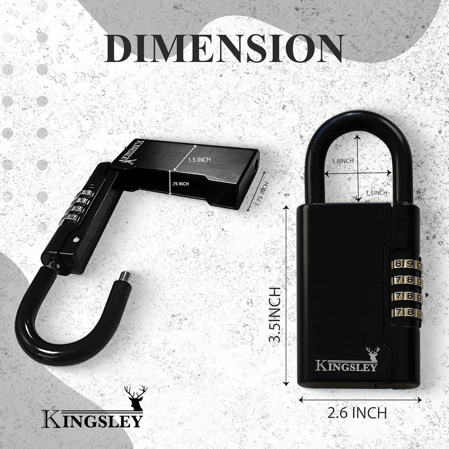 Guard-a-Key Schlüsselsafe, Schwarz