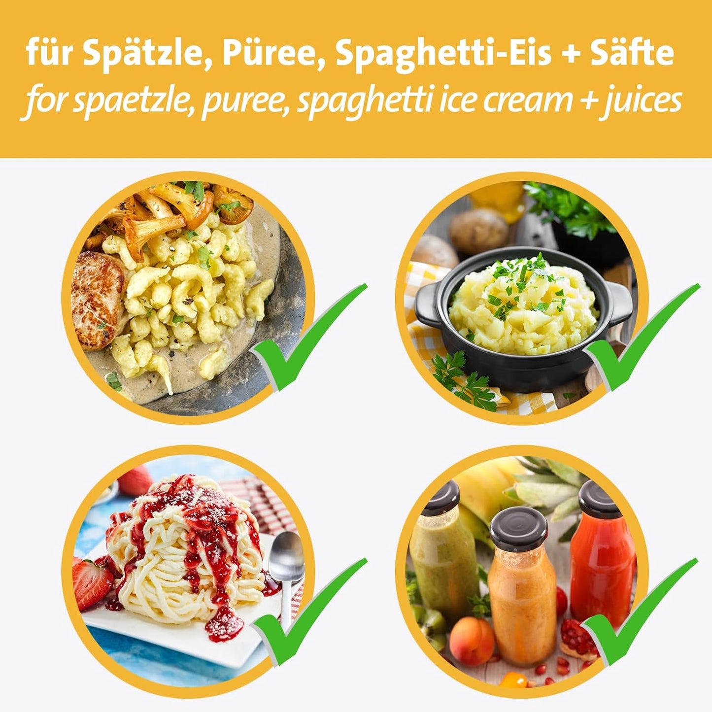 Spätzle- und Kartoffelpresse 61192270, Kunststoff