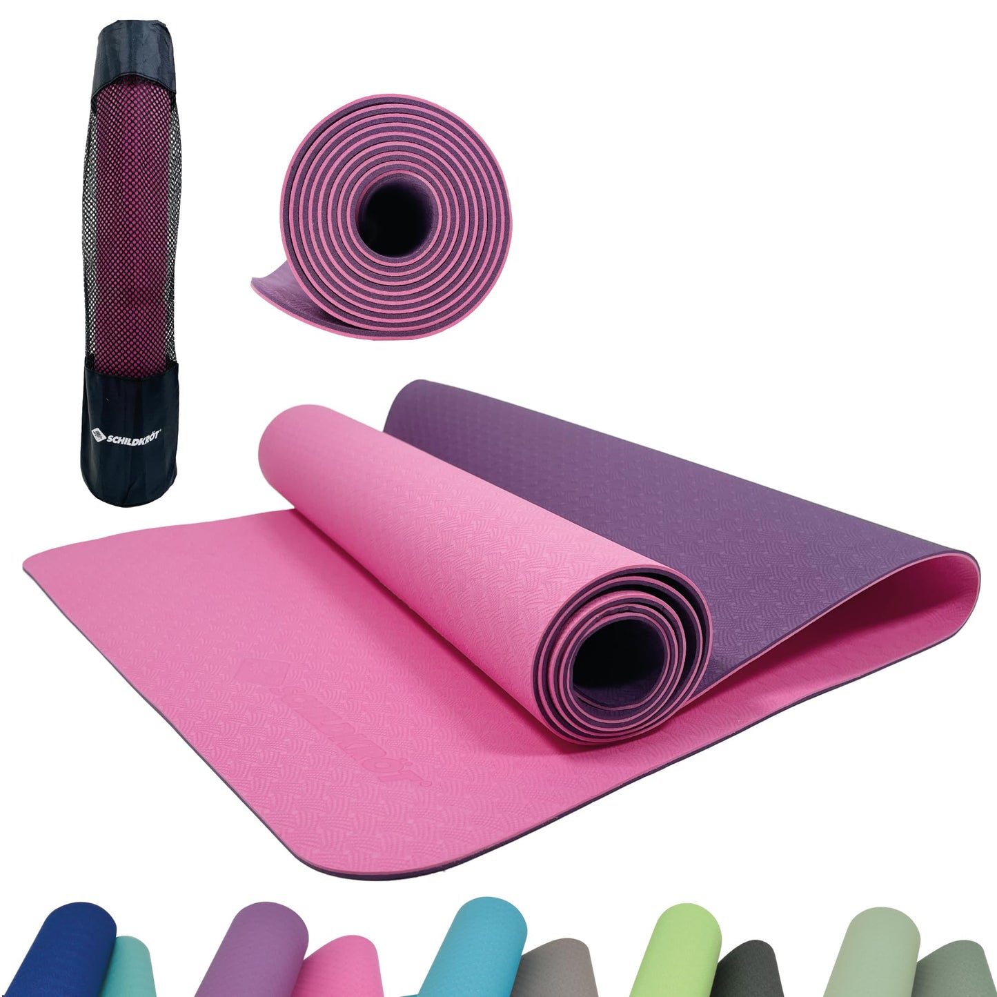 Yogamatte, Violett / Rosa, 960269