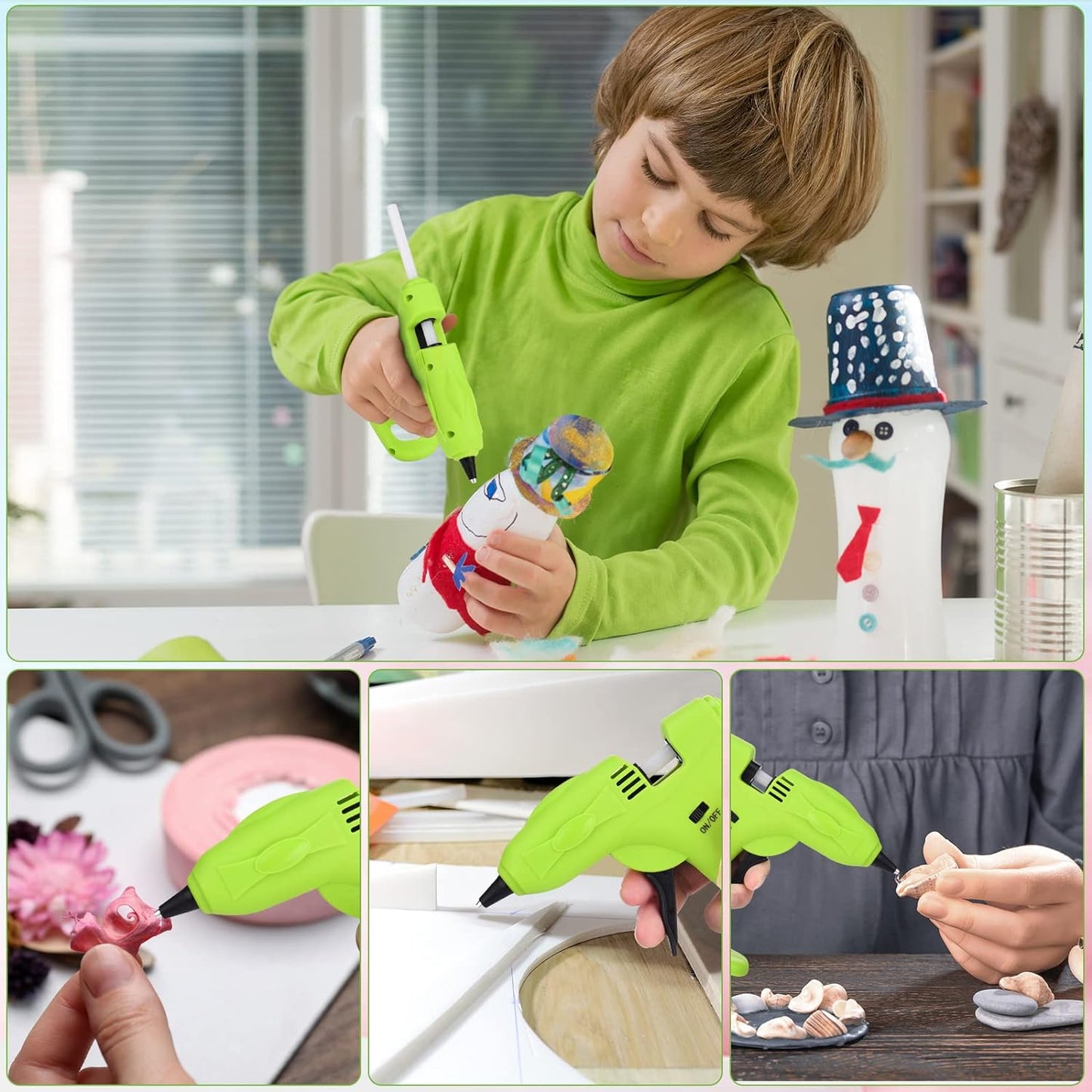 Mini Klebepistole, Heissklebepistole Akku Klebepistole Kabellos