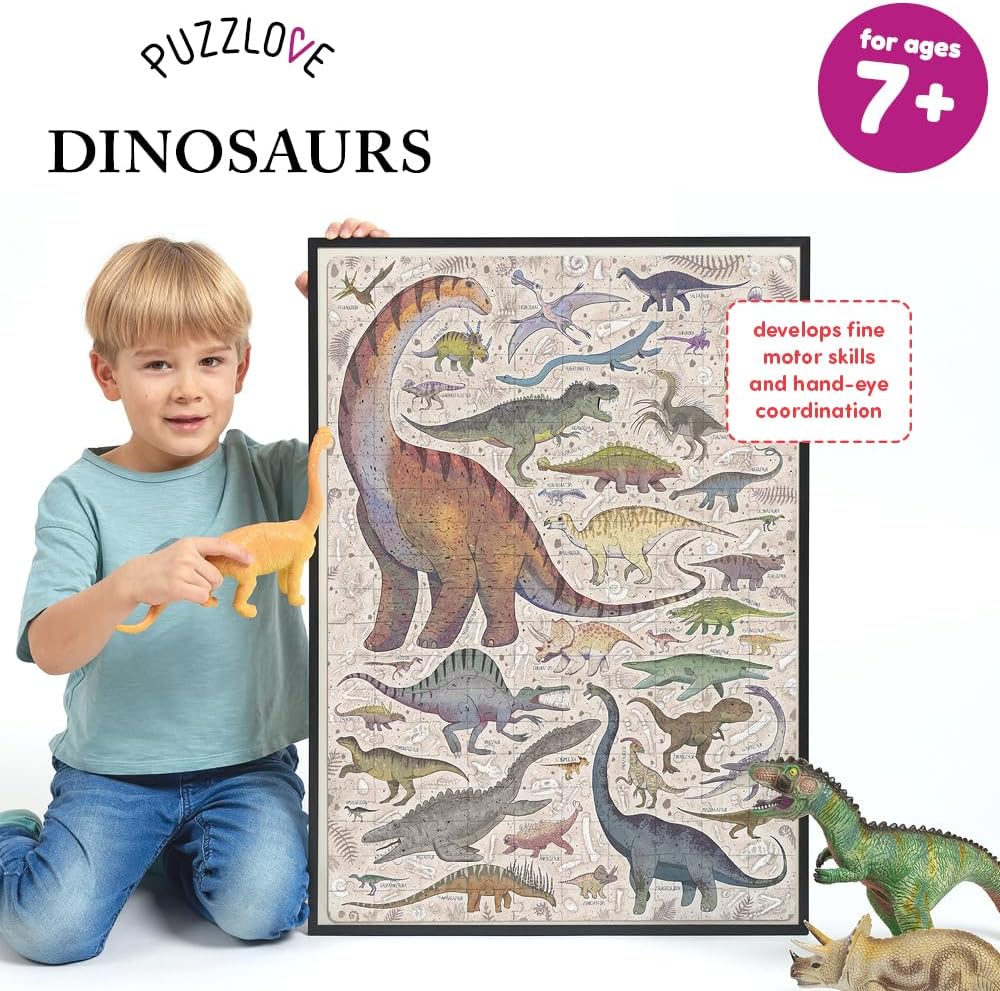 – Puzzlove Dinosaurier – 200 Teile, Dinosaurier (200 Stück)