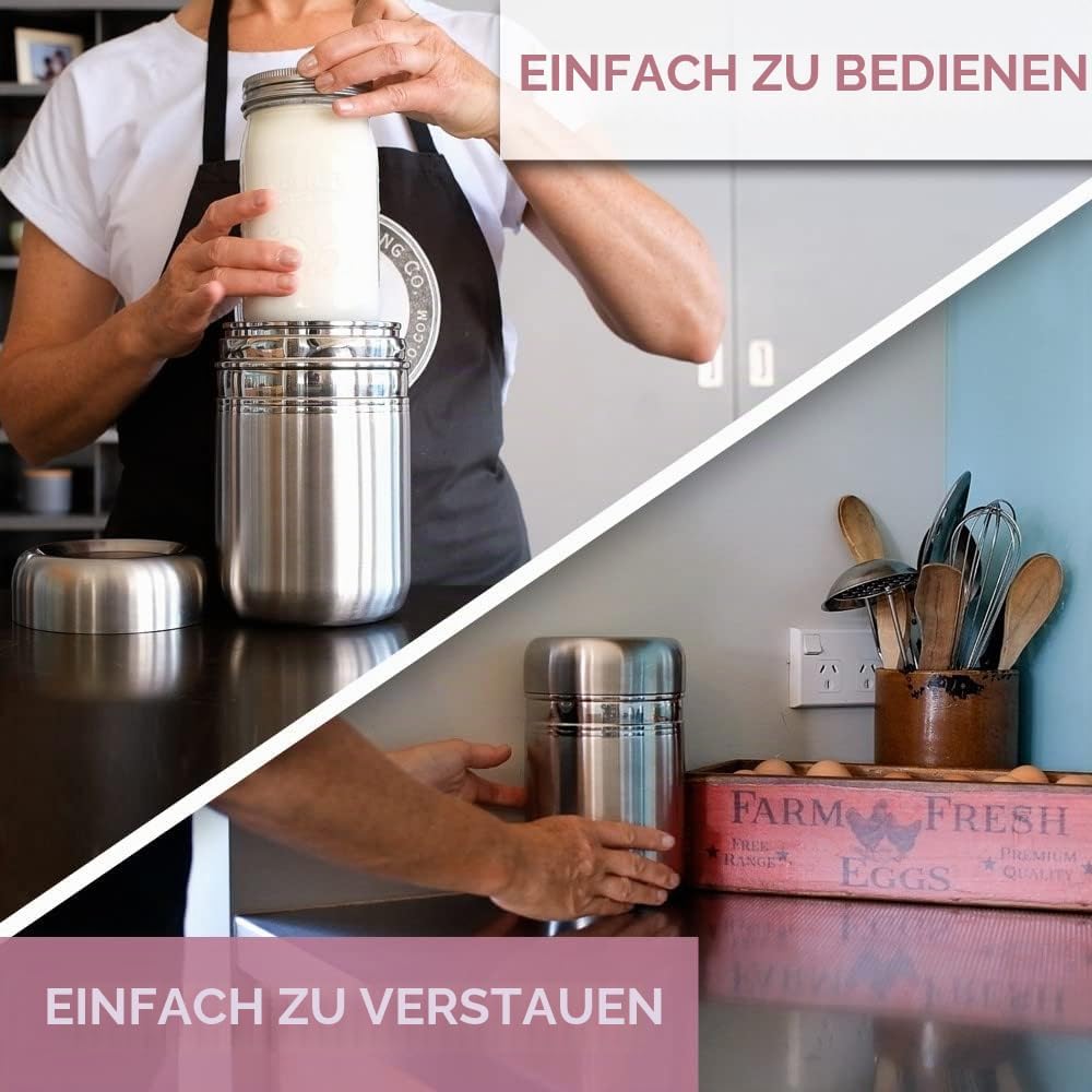 Edelstahl Joghurtbereiter