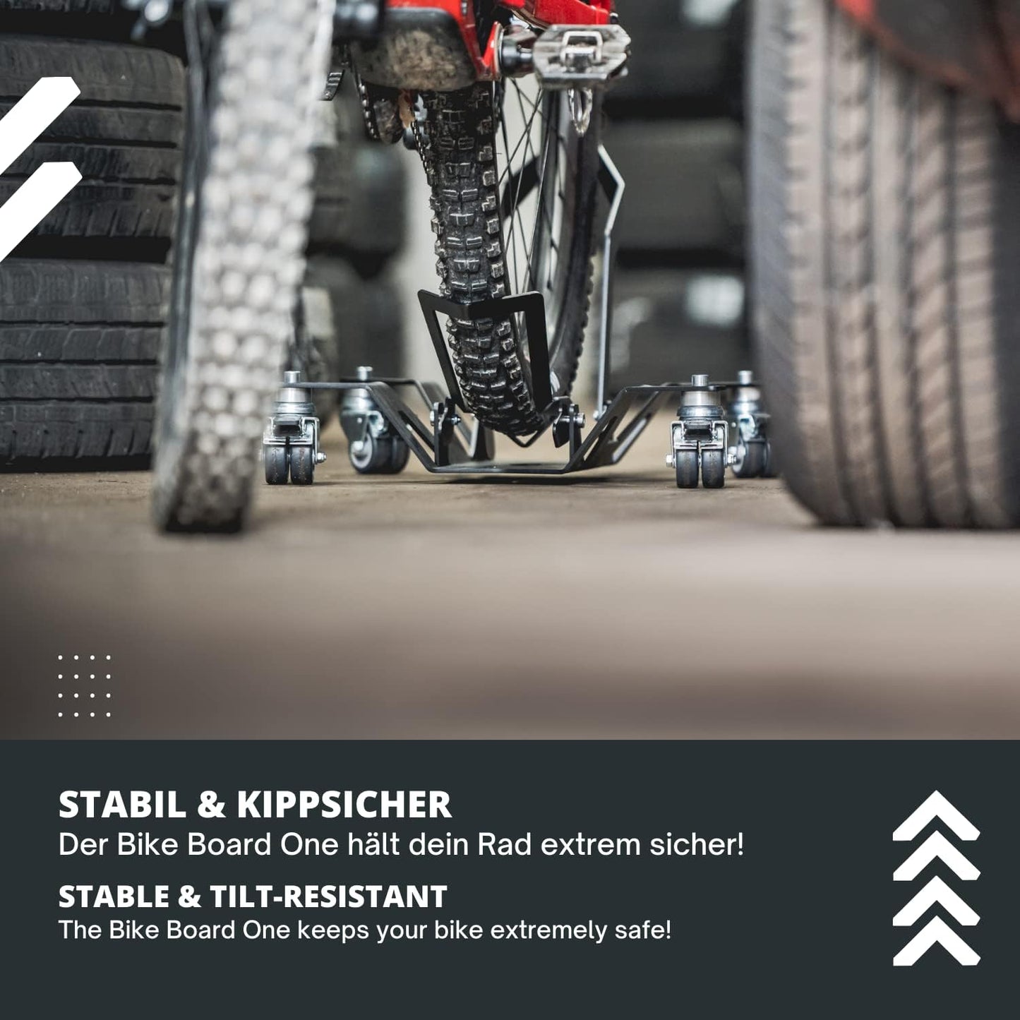 Veloständer mit Rollen, Bike Board One - schwarz
