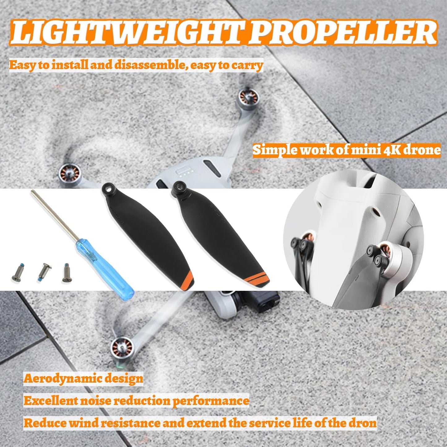 Ersatzpropeller-Set für DJI Mini Drohnen 24 Stück