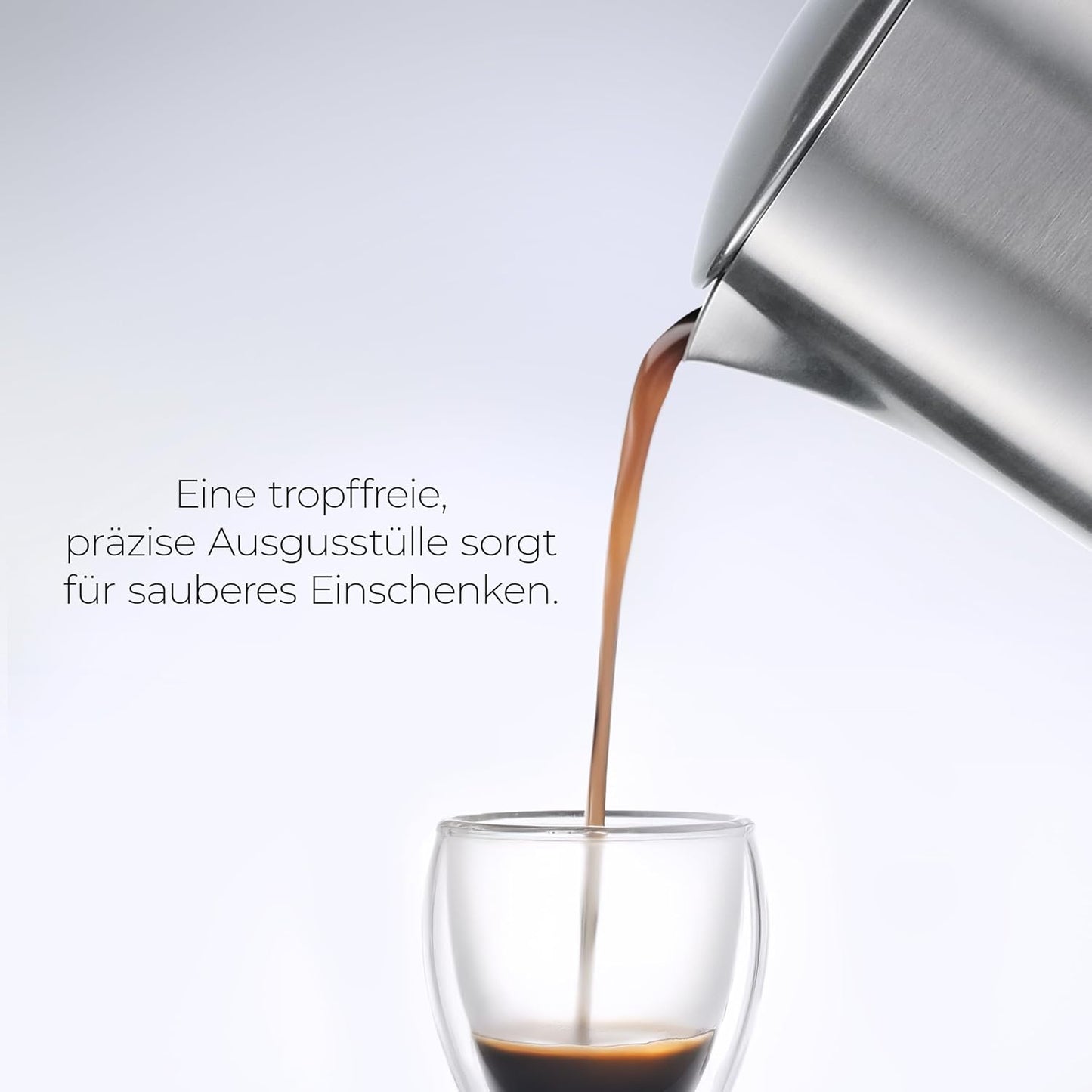 Espressokocher Edelstahl