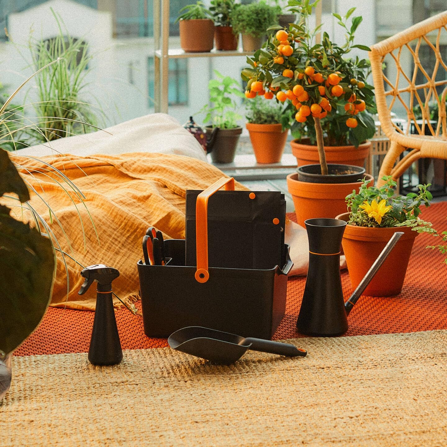 Gartenwerkzeug-Set mit Floristenschere (7-teilig), Set 7-teilig