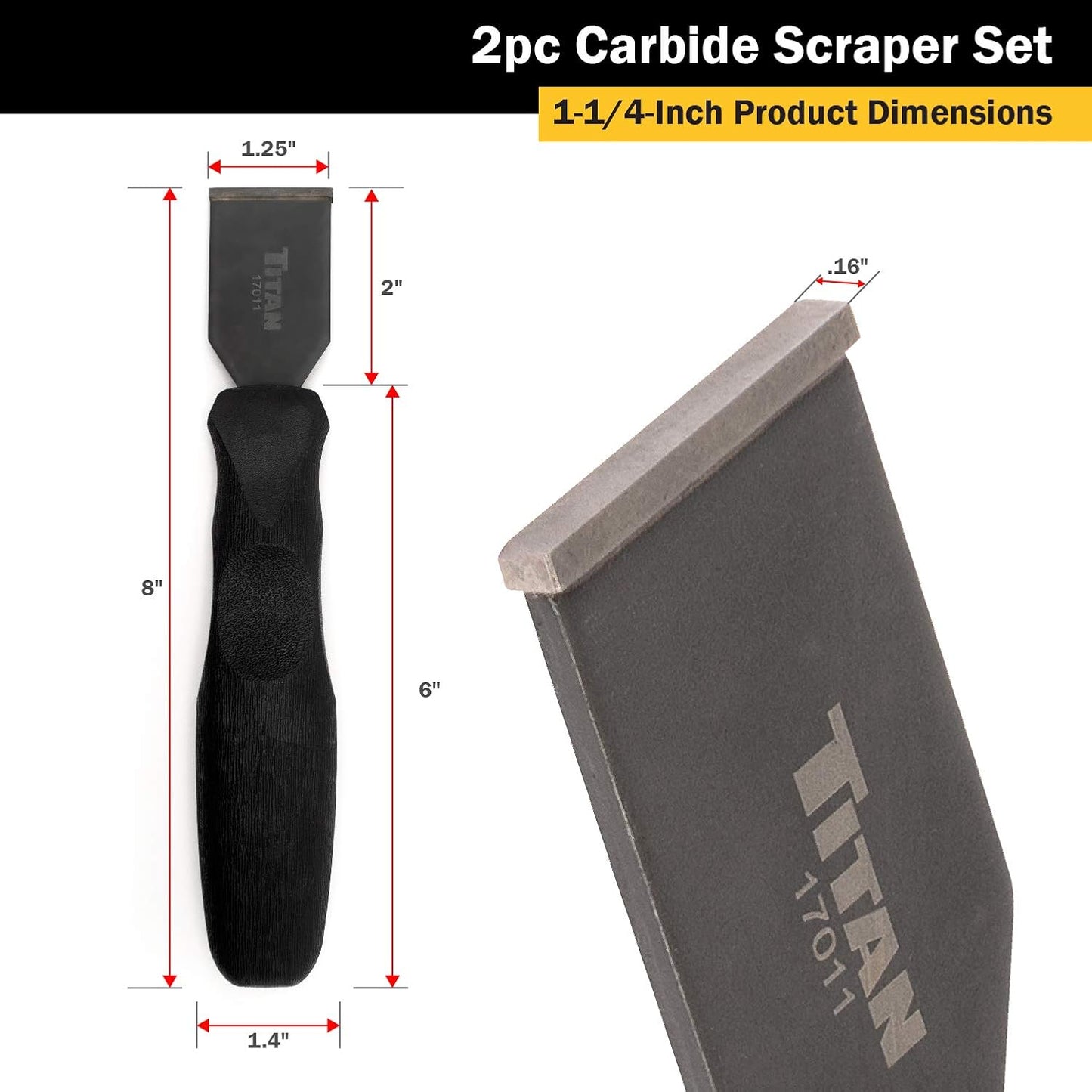 Hartmetallschaber-Set (2-teilig), 2-Piece Set