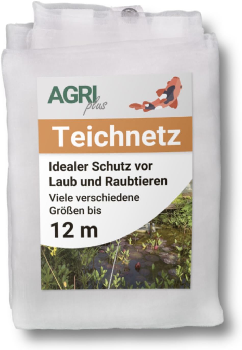Teichschutznetz mit Ösen, 2 x 5 m, 2,0 x 5,0 m