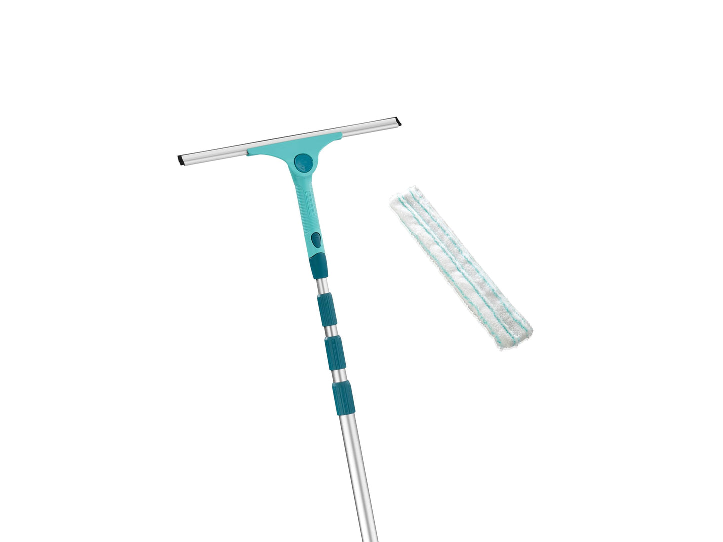 2in1 XL Pro Reach Fensterabzieher mit Teleskopstiel, Fensterabzieher + Teleskopstiel 415cm XL