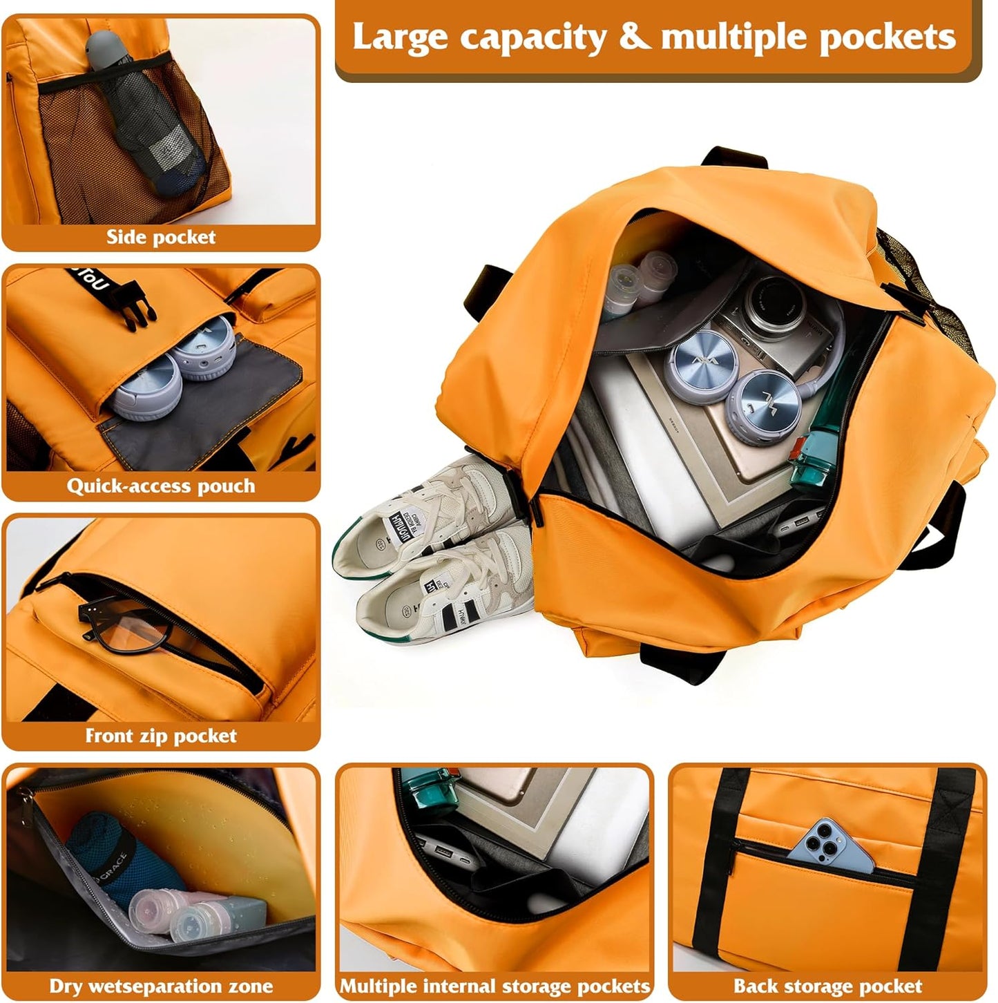 Sport- und Reisetasche, Gelb