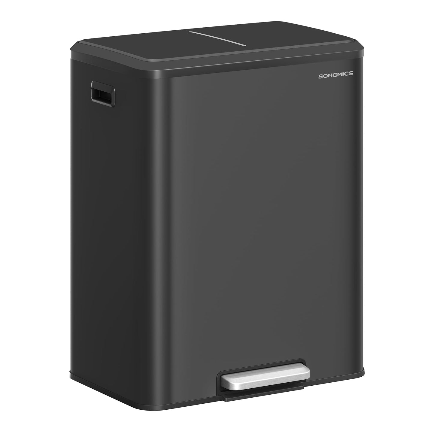 Mülltrennsystem mit 2 Fächern, 2 x 30 L, LTB556B02, tintenschwarz 60 L