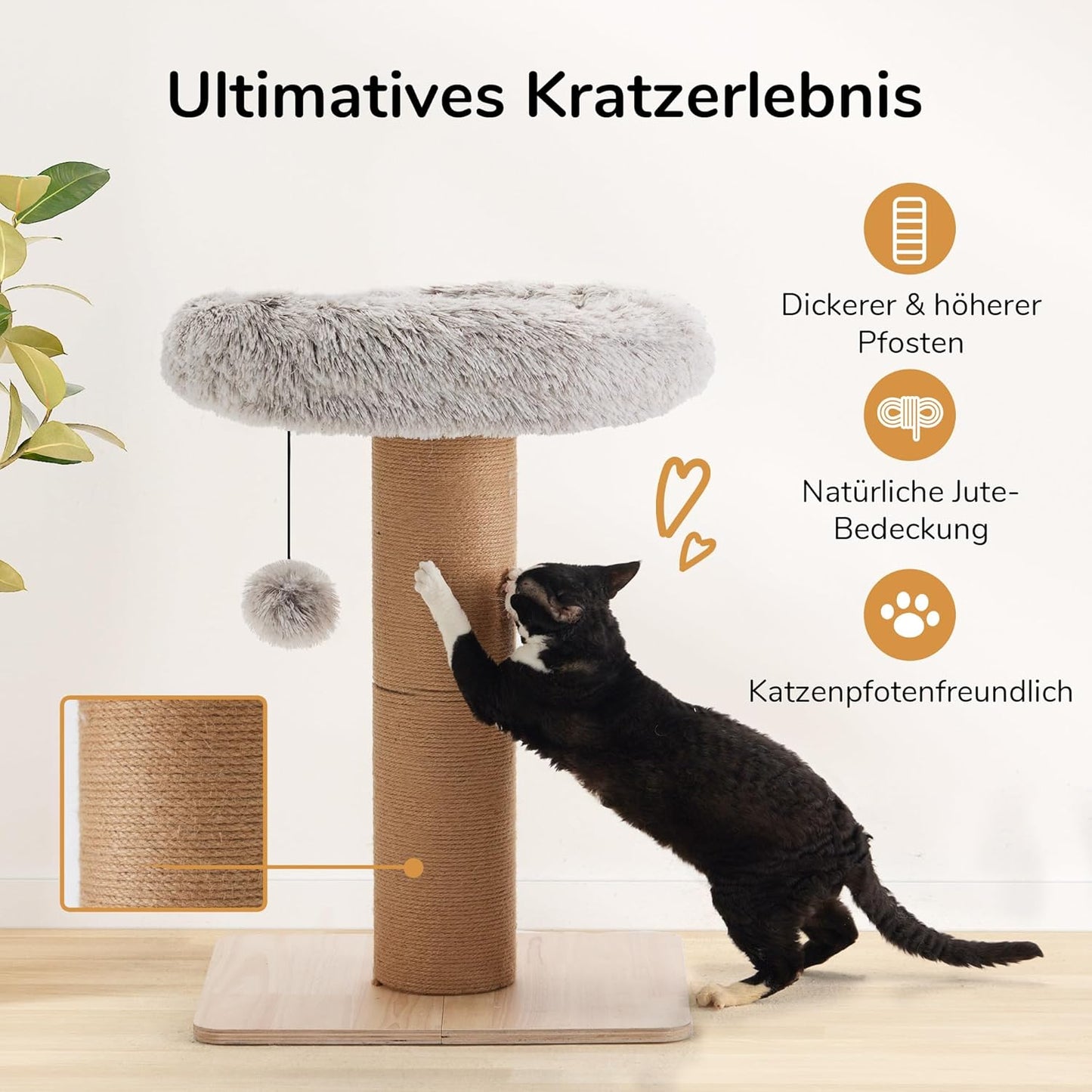 Kratzturm mit Katzenliege, M