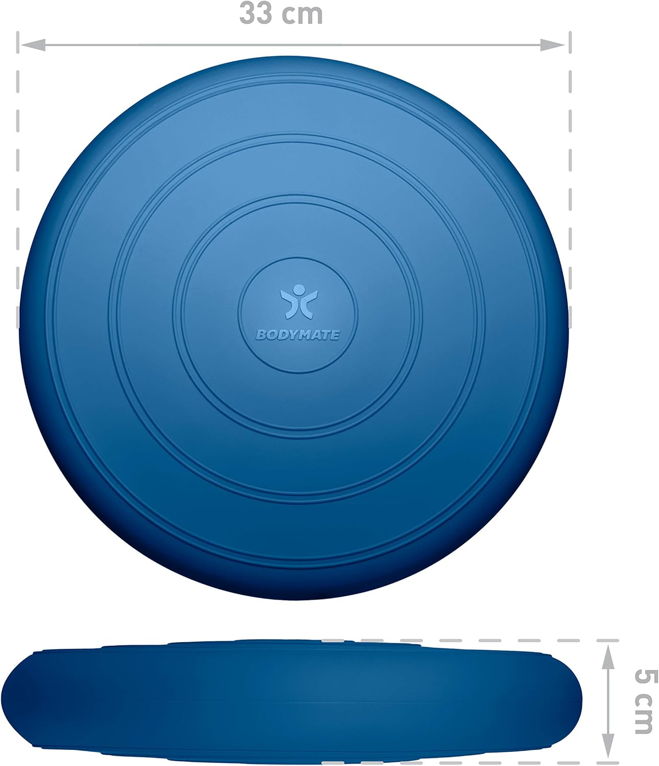 Ballsitzkissen Comfort mit Pumpe, Blau