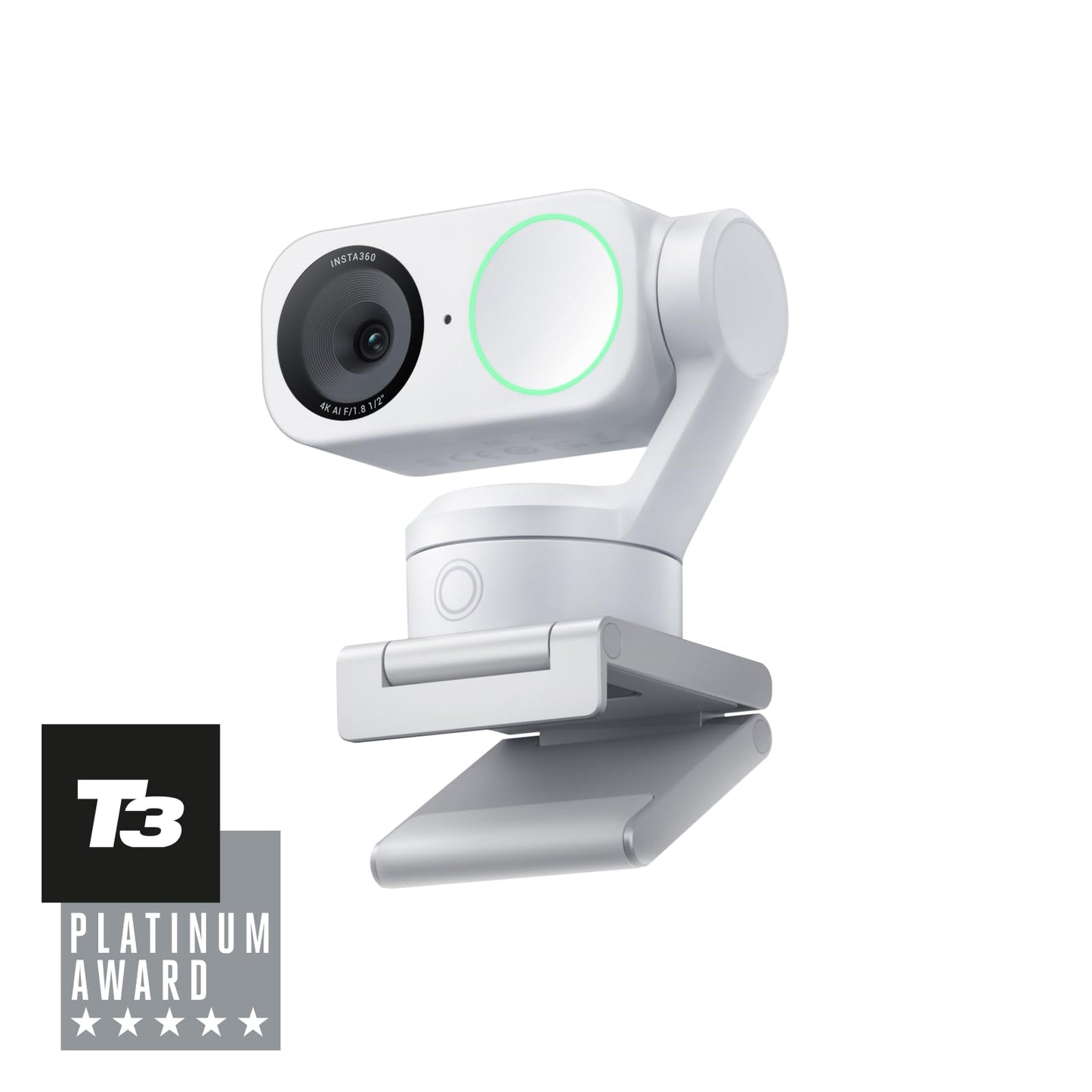 Link 2 Webcam mit KI-Tracking und Gestenkontrolle, Polarweiss Standard-Bundle