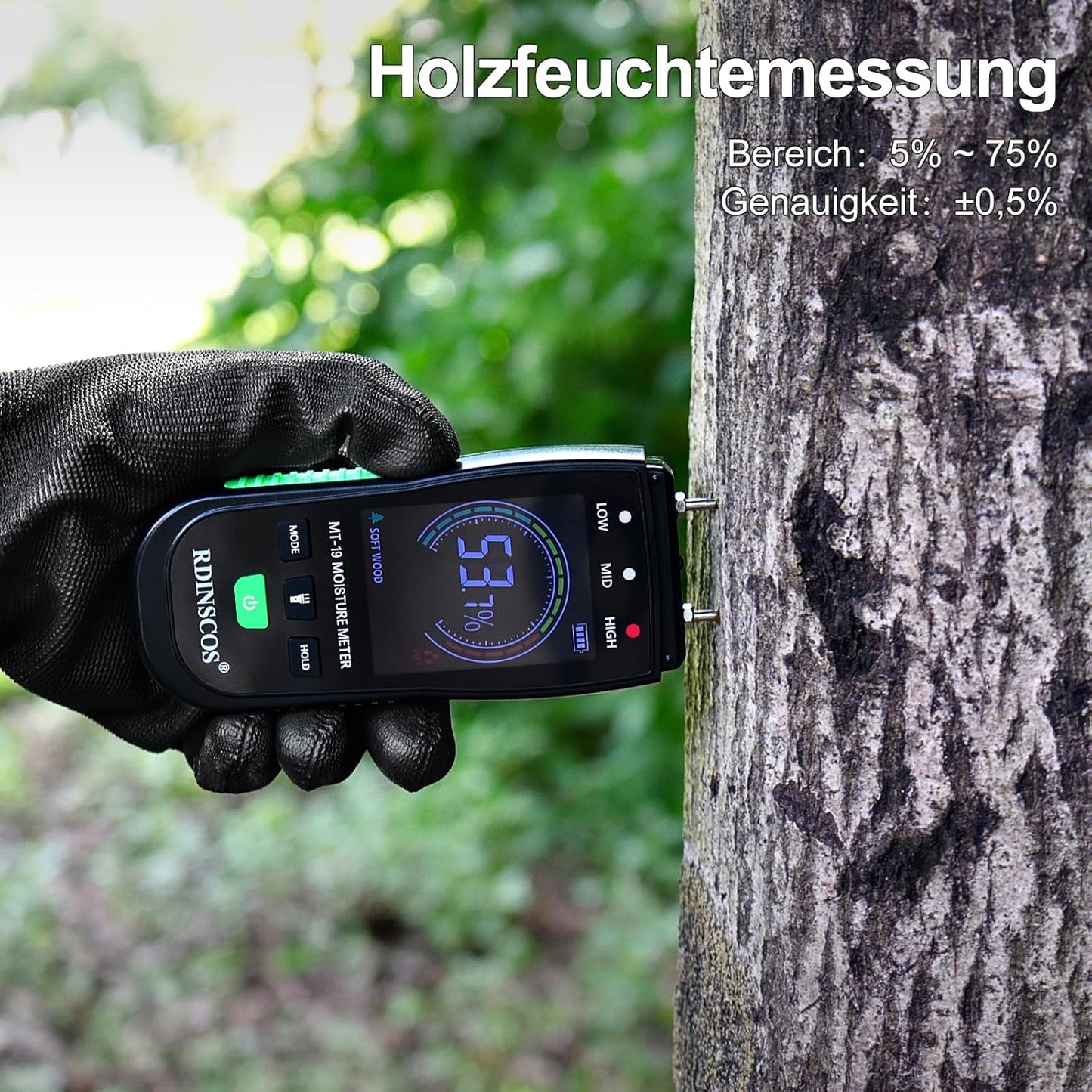 Holzfeuchtemessgerät, Stift-TypC