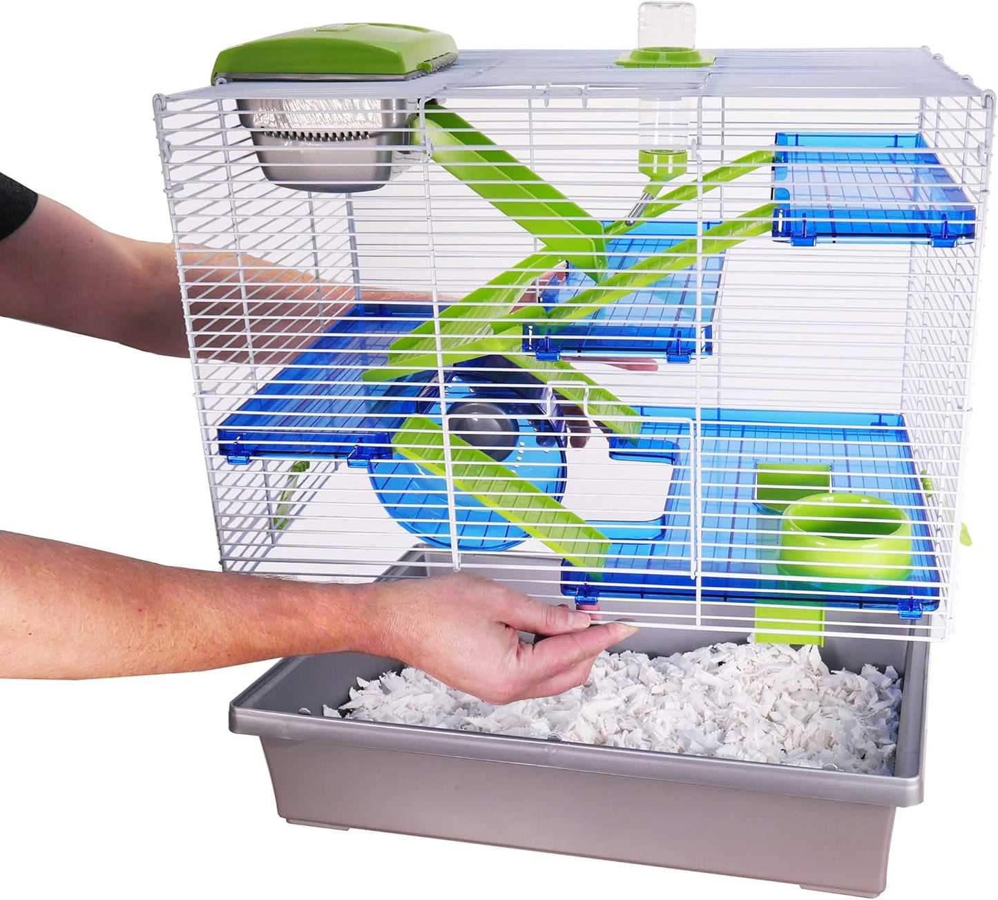 Hamsterkäfig Pico, silber L 50 x B 36 x H 47 cm