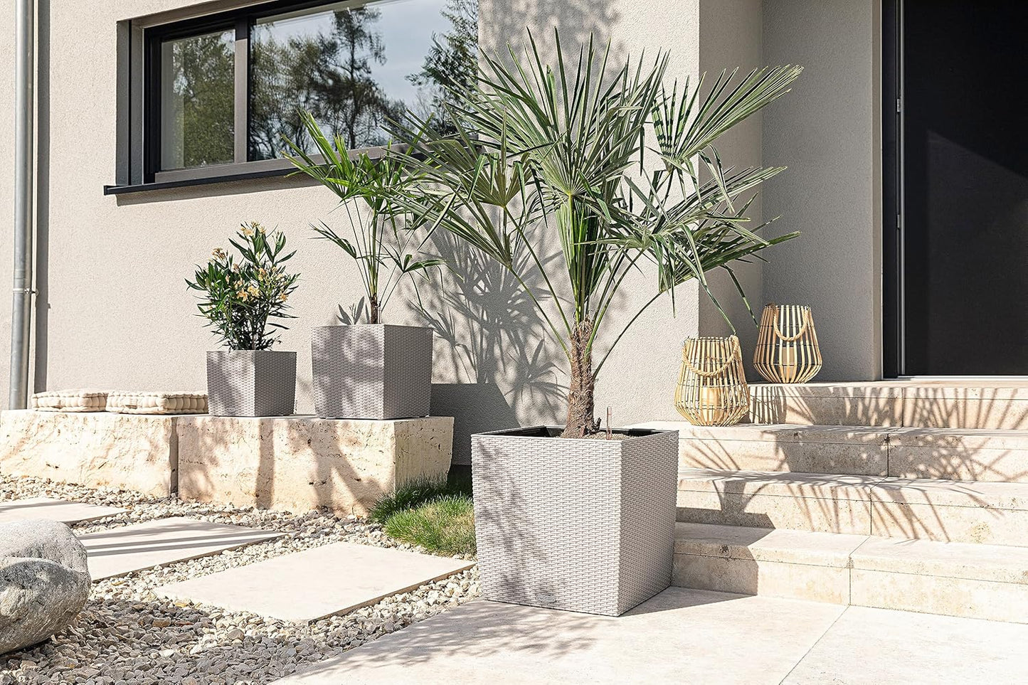 Cube Cottage 40, Rustikal 39 x 39 x 40 cm Sandbraun