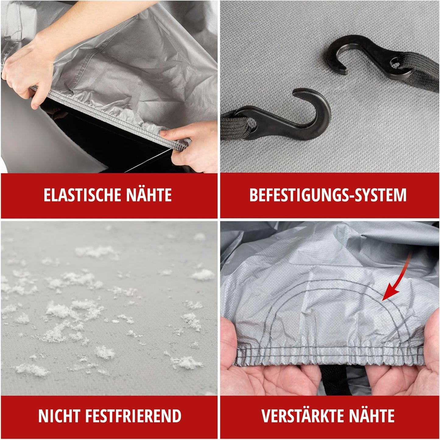 Wetterfeste Autoabdeckplane, Grösse L Halbgarage
