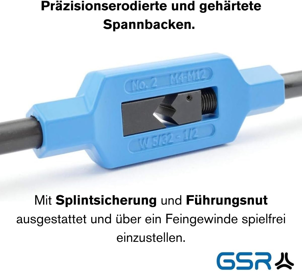 Verstellbares Windeisen-Set (M12-M33), ‎Nr. 5 | M12 -M33 | BSW 1/2-1 1/4 | BSP G1/4-1"