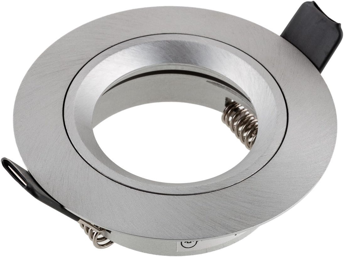 12er Set Einbaustrahler-Rahmen, Silber 12