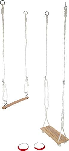 3 in 1 Schaukel-Set mit Brett, Trapez, Ringen, Schaukel-Set 3 in 1