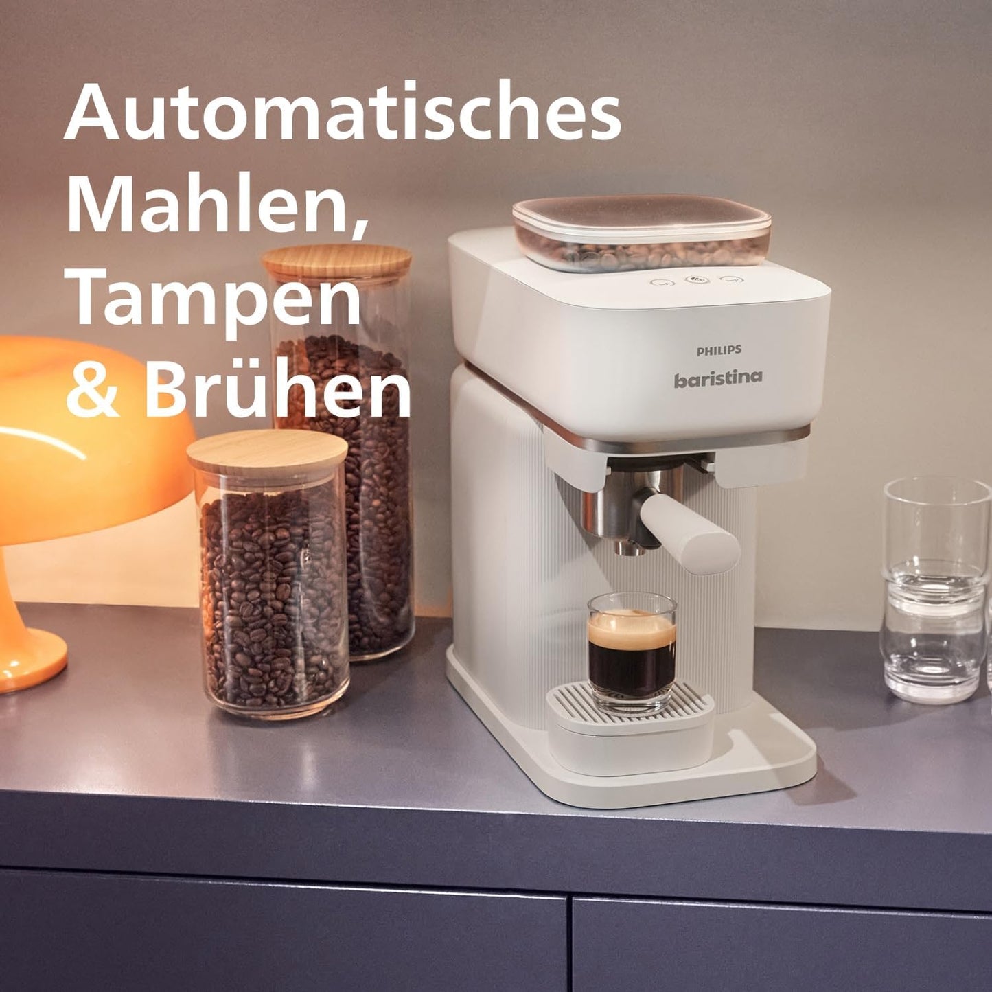 Baristina Espressomaschine BAR303/00 mit Milchaufschäumer