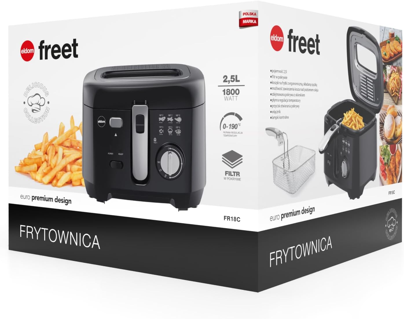 FR18C Freet Ölfriteuse mit Geruchsfilter