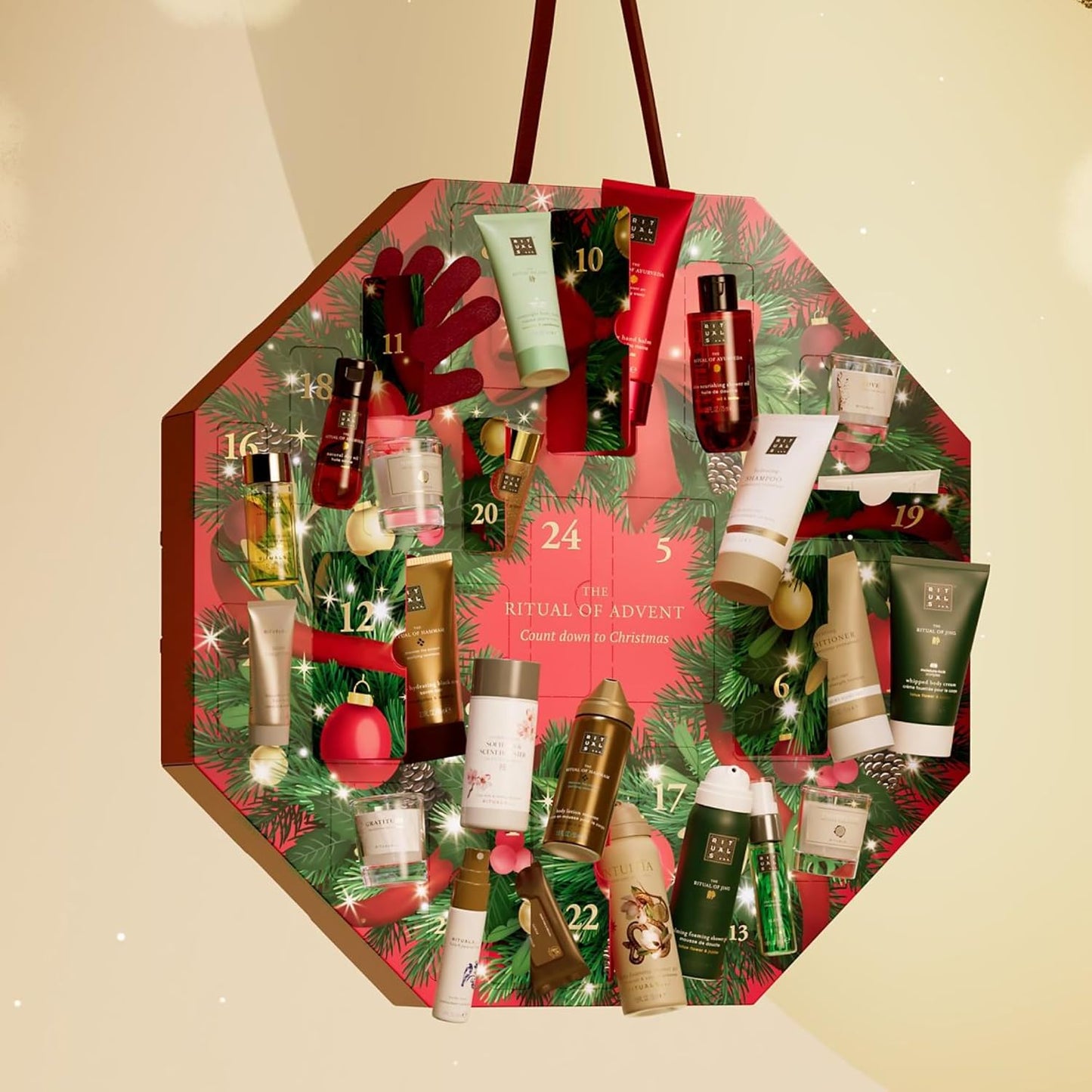 Adventskalender 2025 im Adventskranz-Design