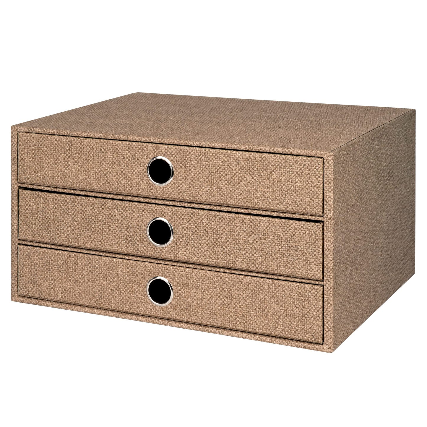 Schubladenbox Soho, Braun | Haselnuss