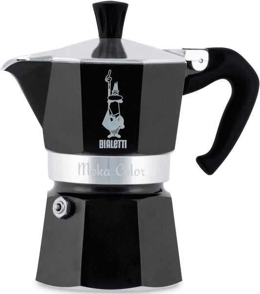 Espressokocher Moka für 3 Tassen, 3 Tassen Schwarz