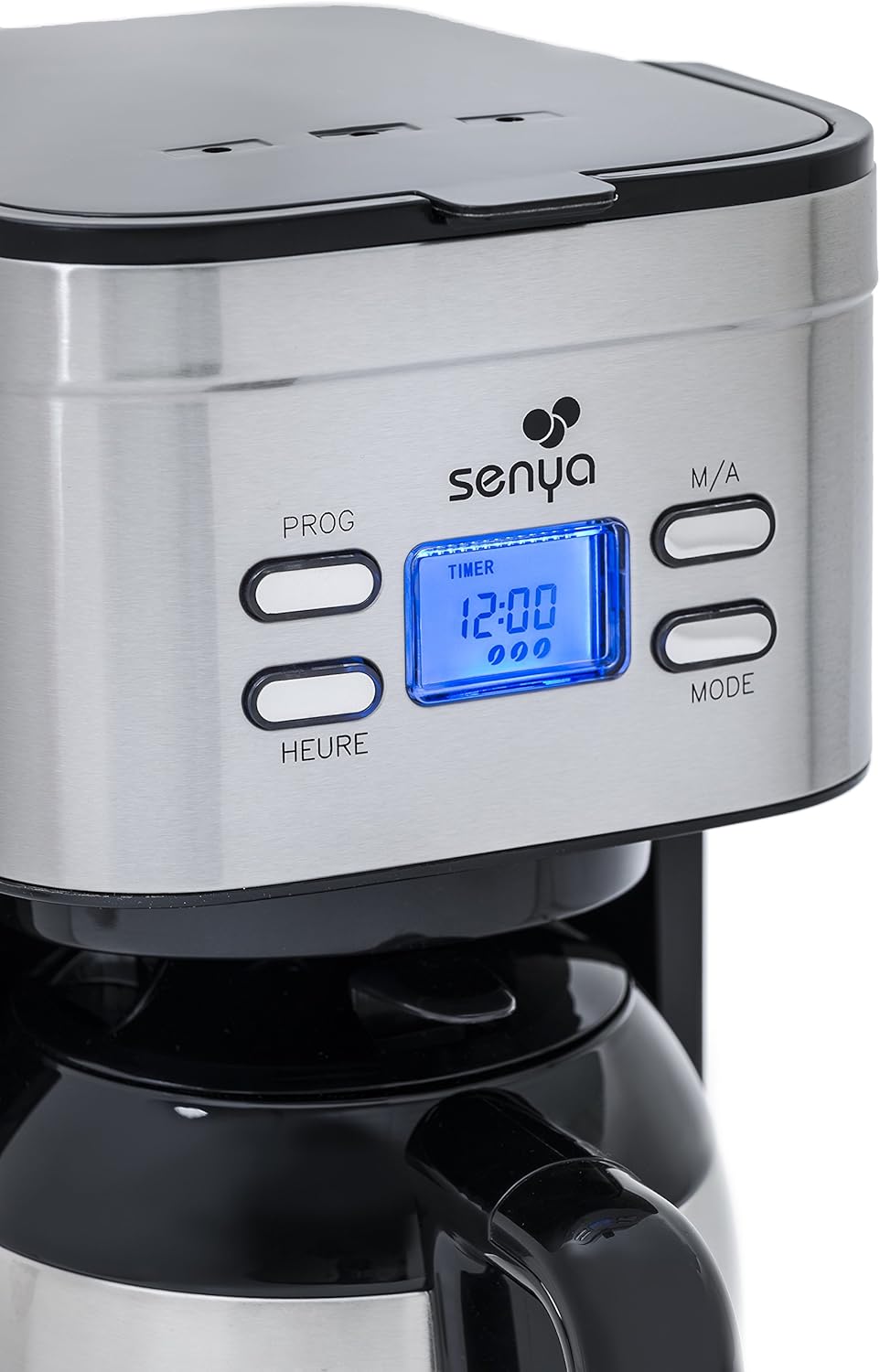 Hot Coffee Kaffeemaschine 1.2L Edelstahl