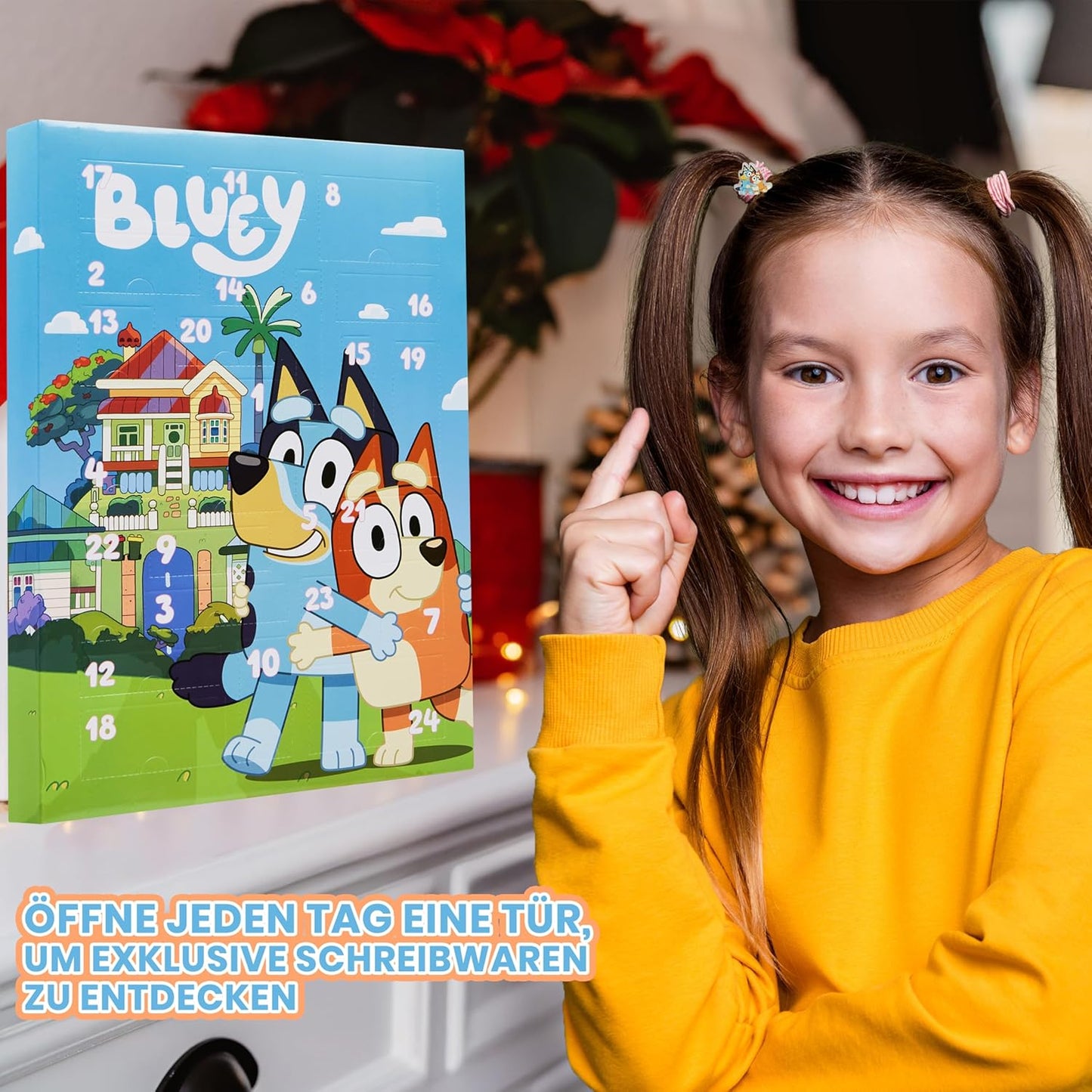 Adventskalender mit Haarschmuck