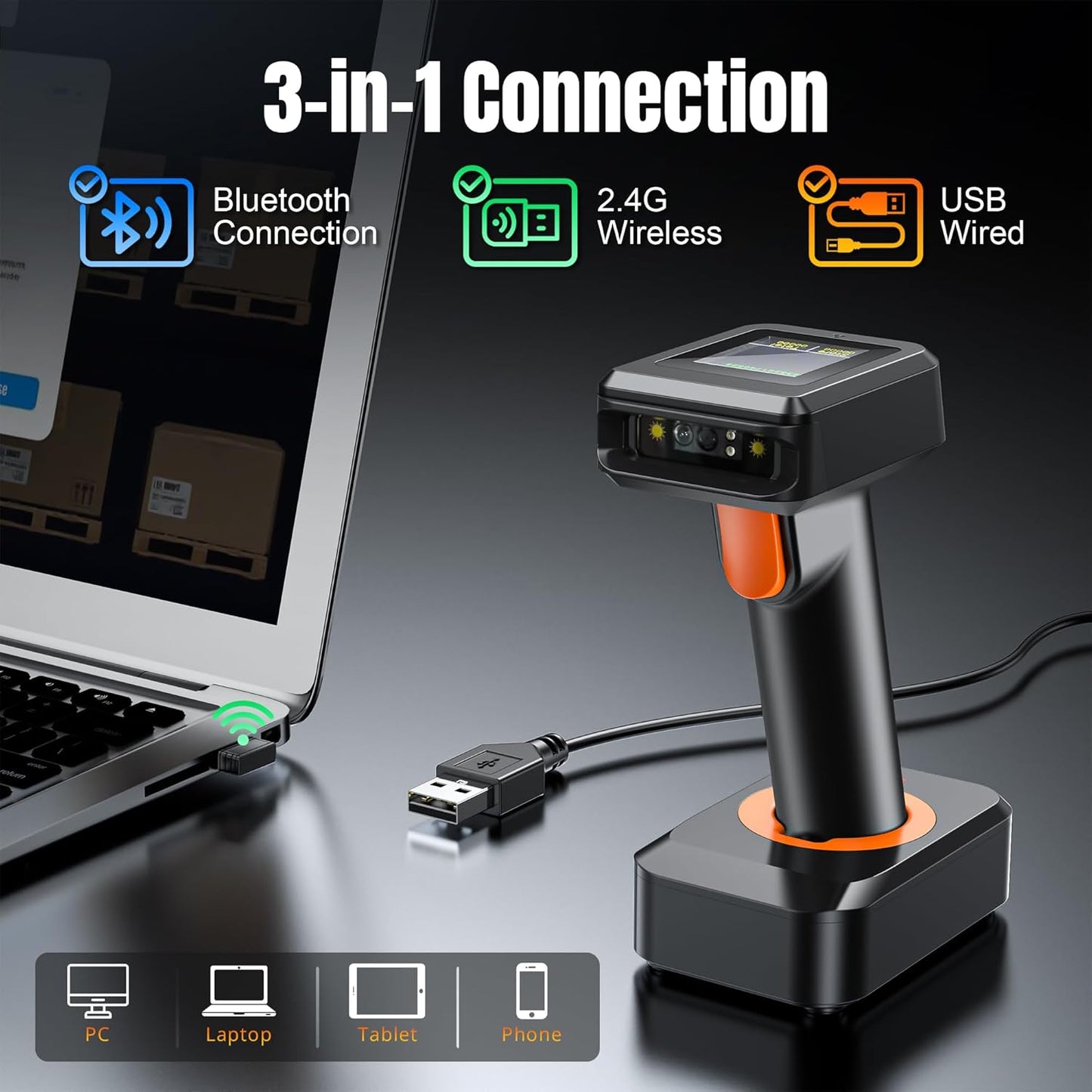 2D Barcode-Scanner HW006, Single