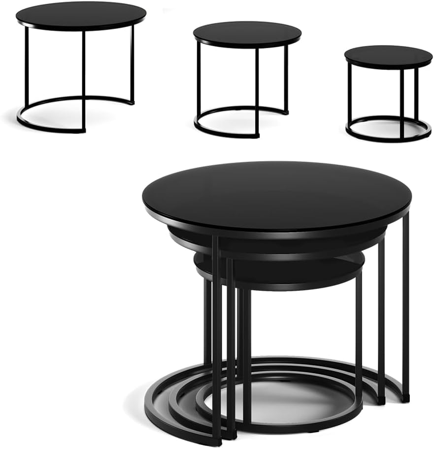 Couchtisch-Set Montreal, Glas 3er Set