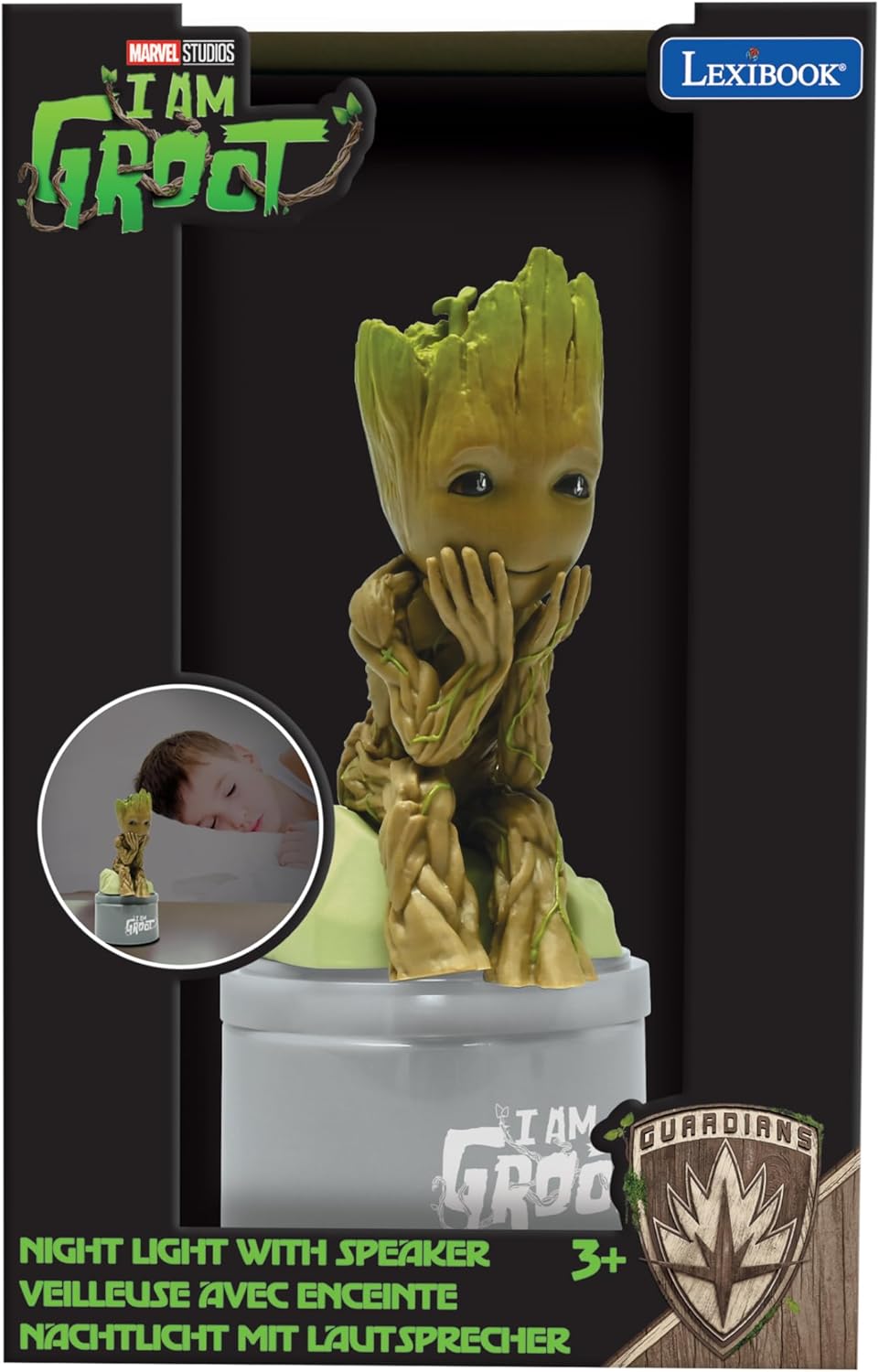 Groot Nachtlicht mit Lautsprecher für Kinderzimmer, Guardians of the Galaxy - Groot